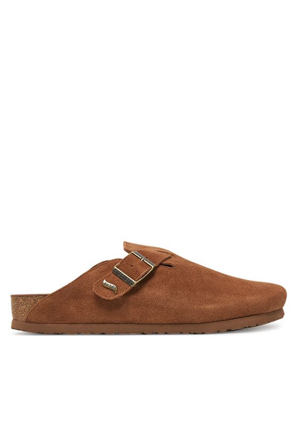 skechers - Skechers Klapki Arch Fit Granola-Happy Friday 158830/CSNT Brązowy. Kolor: brązowy. Materiał: zamsz, skóra