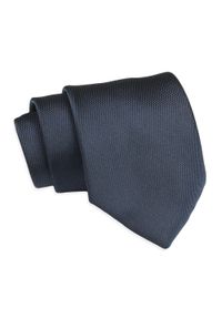 Chattier - Krawat Klasyczny, Granatowy w Drobny Rzucik, Męski, Szeroki 8 cm, Elegancki -CHATTIER. Kolor: niebieski. Materiał: poliester. Styl: klasyczny, elegancki