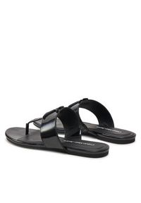 Calvin Klein Jeans Japonki Flat Sandal Slide Toepost Mg Met YW0YW01342 Czarny. Kolor: czarny #6