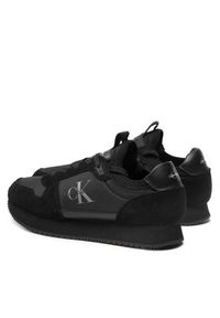 Calvin Klein Jeans Sneakersy Runner Sock Laceup Ny-Lth YM0YM00553 Czarny. Kolor: czarny. Materiał: zamsz, skóra