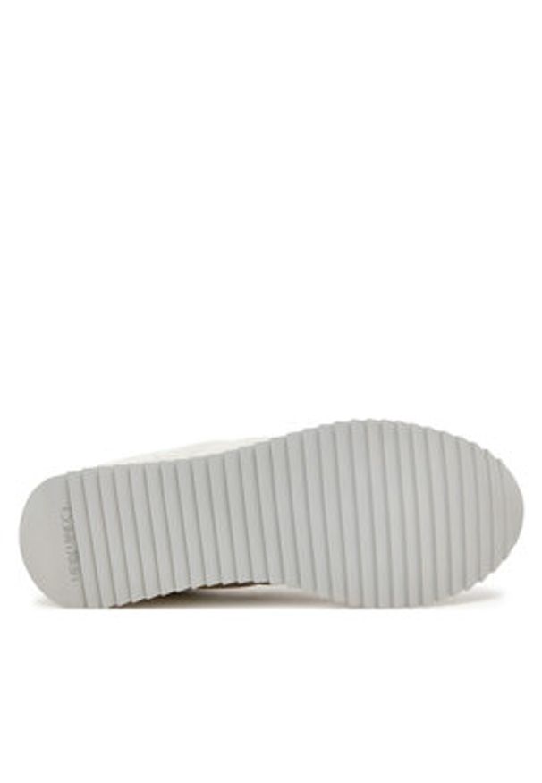 Calvin Klein Sneakersy Runner Lace Up Saff Mono HW0HW02102 Beżowy. Kolor: beżowy. Materiał: skóra