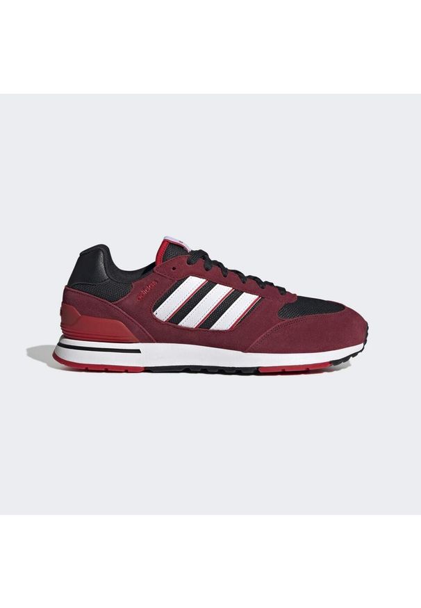 Adidas - Run 80s Shoes. Kolor: czerwony, biały, wielokolorowy, czarny. Materiał: guma. Sport: bieganie