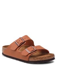 Birkenstock Klapki Arizona Bs 1019119 Brązowy. Kolor: brązowy. Materiał: skóra