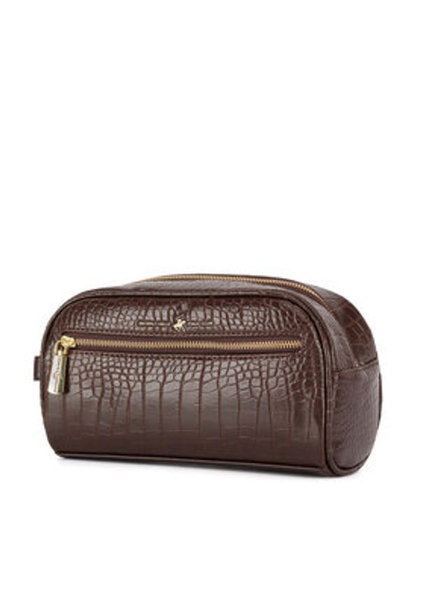 Beverly Hills Polo Club Kosmetyczka BHPC-W1-001-AW24 Bordowy. Kolor: czerwony. Materiał: poliester, materiał