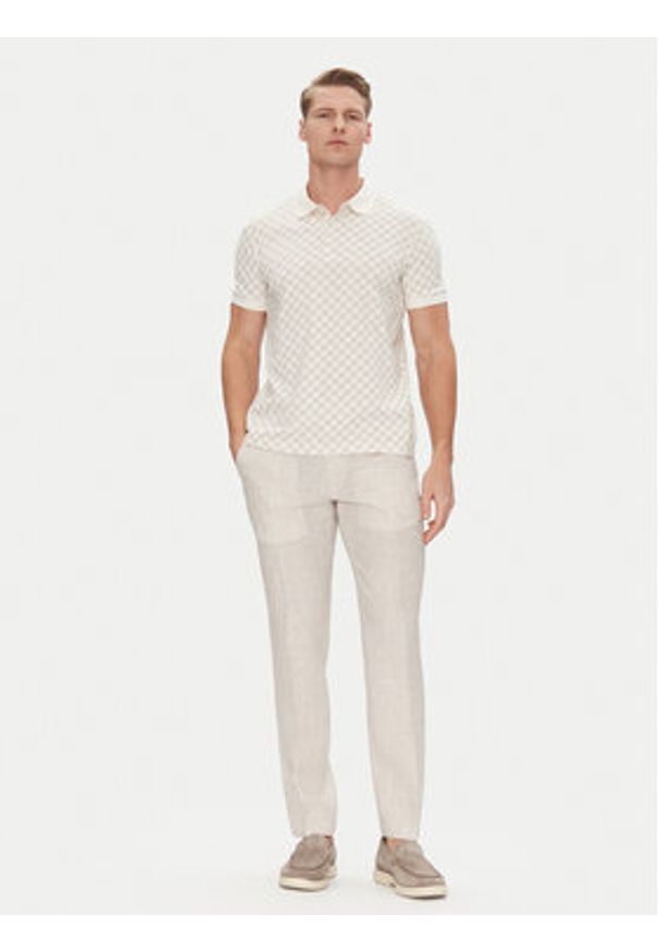 JOOP! Polo 17 JJ-28Pepino 30045550 Écru Modern Fit. Typ kołnierza: polo. Materiał: bawełna