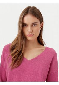 only - ONLY Sweter Rica 15224360 Różowy Regular Fit. Kolor: różowy. Materiał: syntetyk #4