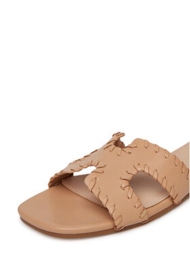 DeeZee Klapki F2685-29 Beżowy. Kolor: beżowy. Materiał: materiał