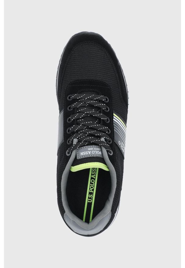 U.S. Polo Assn. buty kolor czarny. Nosek buta: okrągły. Zapięcie: sznurówki. Kolor: czarny. Obcas: na obcasie. Wysokość obcasa: niski