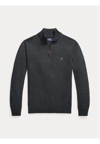 Polo Ralph Lauren Sweter 710876756017 Szary Regular Fit. Typ kołnierza: polo. Kolor: szary. Materiał: wełna #2