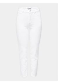 only - ONLY Jeansy Emily 15292435 Biały Straight Fit. Kolor: biały #5