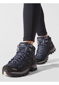 CMP Trekkingi Rigel Mid Wmn Trekking Shoe Wp 3Q12946 Granatowy. Kolor: niebieski. Materiał: materiał #1