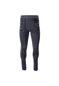 Spodnie termoaktywne Magnum Camo Bottom, męskie - szare, Rozmiar XXXL. Kolor: szary. Materiał: włókno, elastan, skóra, materiał, syntetyk, poliamid
