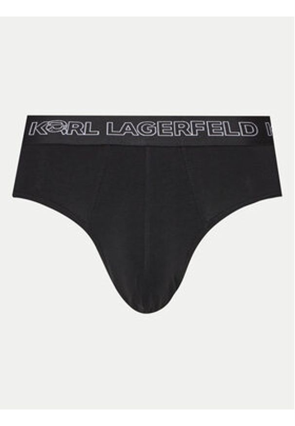 Karl Lagerfeld - KARL LAGERFELD Komplet 3 par slipów 245M2106 Kolorowy. Materiał: bawełna. Wzór: kolorowy