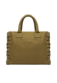 Pinko - PINKO Torba BEACH SHOPPING CANVAS RICICLATO Zielony. Kolor: zielony