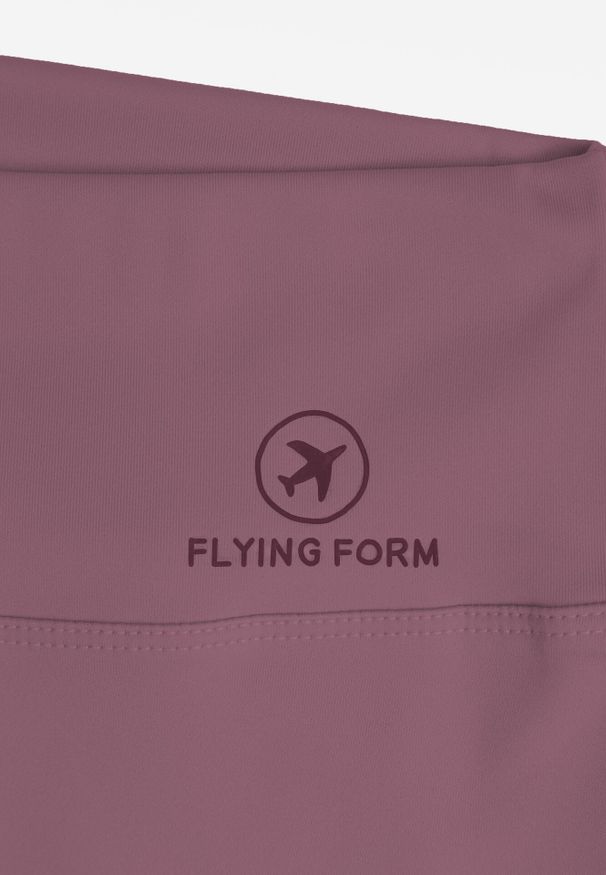 Born2be - Fioletowe Szorty Kolarki z Wysokim Stanem i Modelującym Pasem Toadgrass. Stan: podwyższony. Kolor: fioletowy. Styl: elegancki