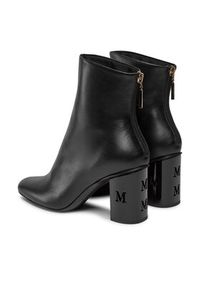 Max Mara Botki Damierbootie 23479625336 Czarny. Kolor: czarny. Materiał: skóra #6