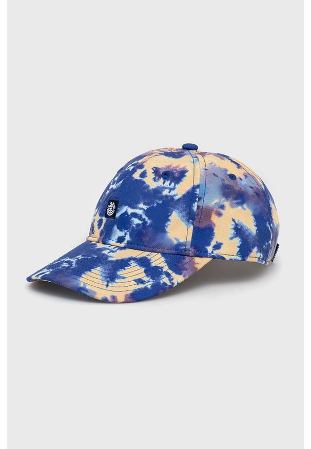 Element czapka wzorzysta. Kolor: niebieski