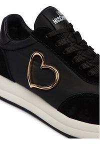 Love Moschino - LOVE MOSCHINO Sneakersy JA15344G1OINC00A Czarny. Kolor: czarny. Materiał: materiał #2
