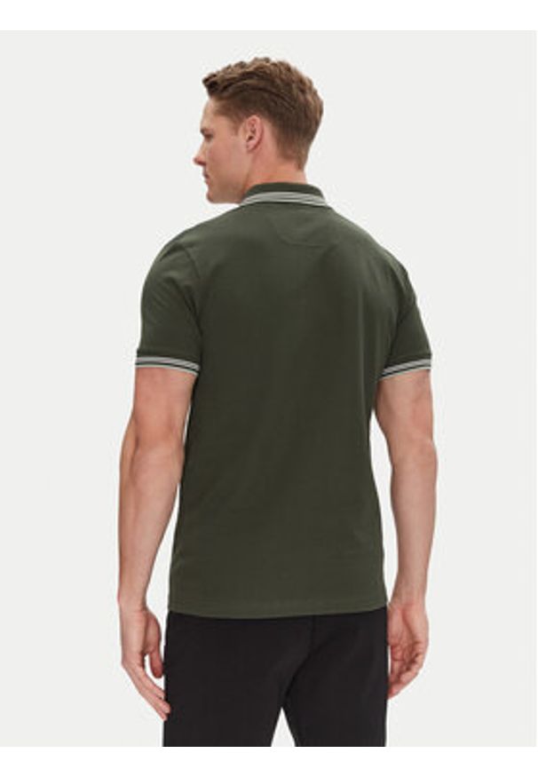 BOSS Polo Paul 50506193 Zielony Slim Fit. Typ kołnierza: polo. Kolor: zielony. Materiał: bawełna