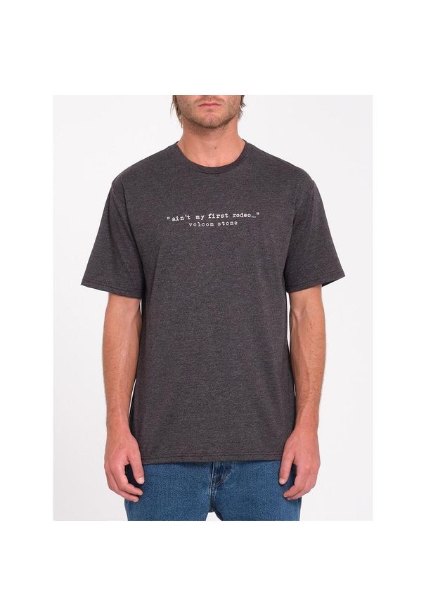 Koszulka Volcom Scowboy melanżowy szary. Kolor: szary. Wzór: melanż