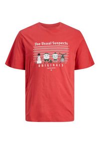 Jack & Jones - Jack&Jones T-Shirt 12246605 Czerwony Standard Fit. Kolor: czerwony. Materiał: bawełna #6
