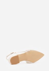 Born2be - Beżowe Sandały Ozdobione Plecionką Melorah. Okazja: na co dzień. Zapięcie: sprzączka. Kolor: beżowy. Materiał: jeans. Wzór: aplikacja. Styl: casual, elegancki #7