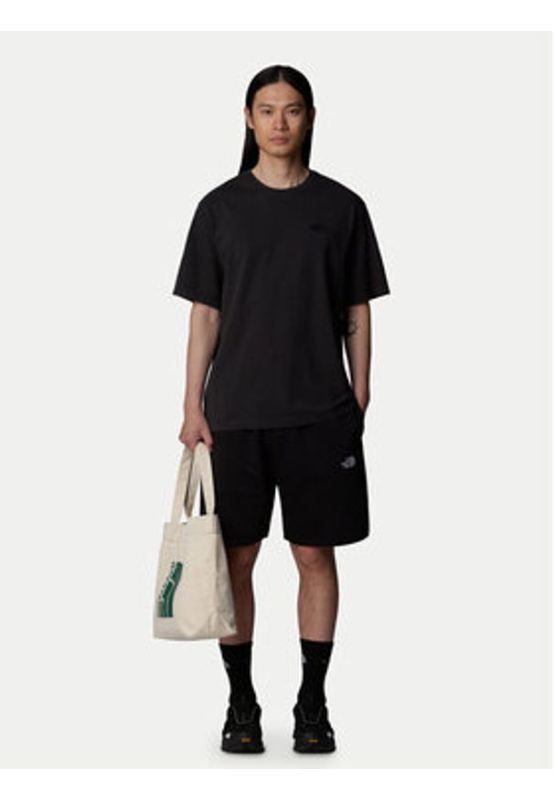 The North Face T-Shirt Nature NF0A8BVY Czarny Loose Fit. Kolor: czarny. Materiał: bawełna