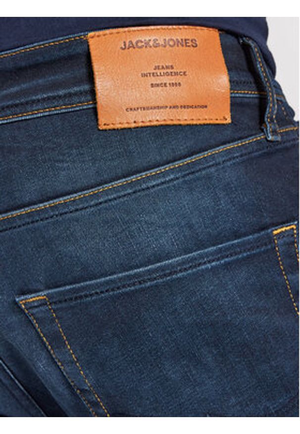 Jack & Jones - Jack&Jones Jeansy Tim 12118215 Granatowy Slim Fit. Kolor: niebieski