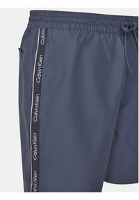 Calvin Klein Swimwear Szorty kąpielowe KM0KM01109 Niebieski Regular Fit. Kolor: niebieski. Materiał: syntetyk