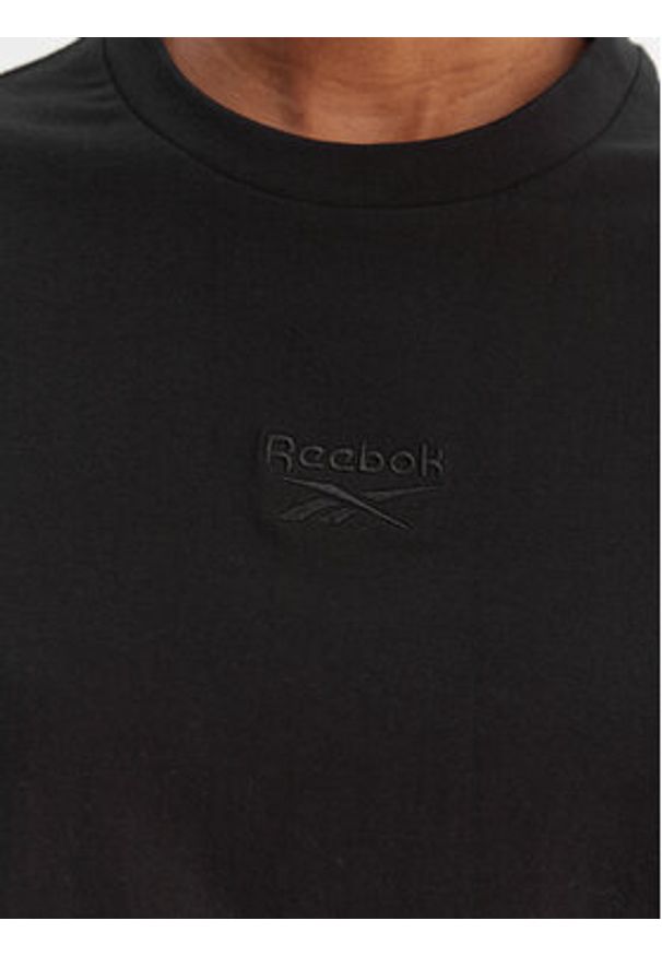 Reebok T-Shirt Ivanna RK25508CCW Czarny Regular Fit. Kolor: czarny. Materiał: bawełna