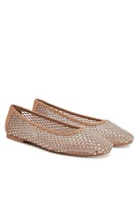 Steve Madden Baleriny Auden SM11003566 Beżowy. Kolor: beżowy. Materiał: materiał