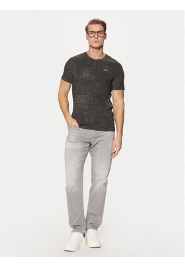Guess T-Shirt M5RI09 I3Z14 Kolorowy Slim Fit. Materiał: bawełna. Wzór: kolorowy