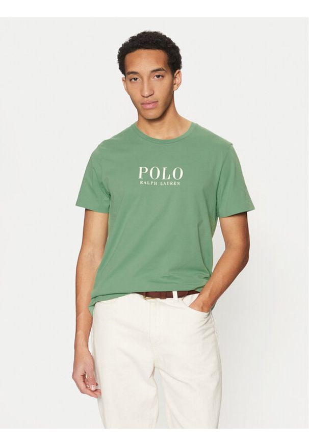 Polo Ralph Lauren T-Shirt 714899613017 Zielony Regular Fit. Typ kołnierza: polo. Kolor: zielony. Materiał: bawełna