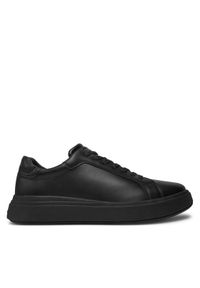 Calvin Klein Sneakersy Low Top Lace Up Lth HM0HM01016 Czarny. Kolor: czarny. Materiał: skóra #1