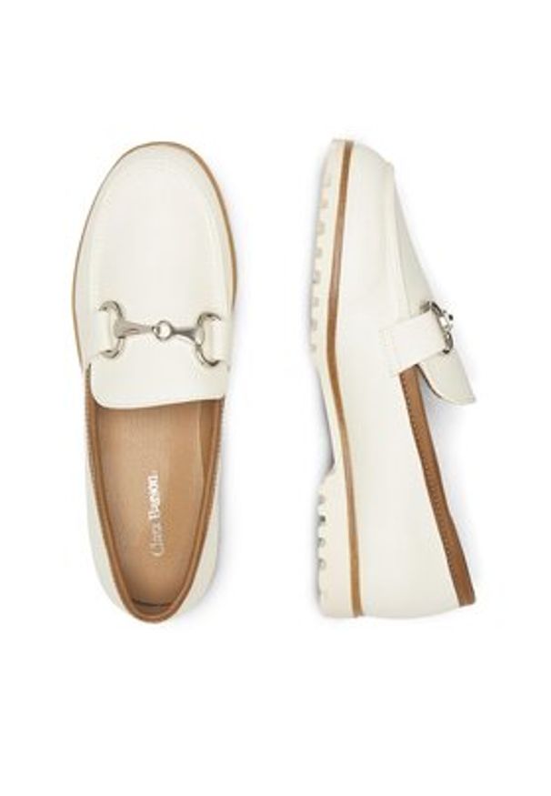 Clara Barson Loafersy WS10001-03 Biały. Kolor: biały. Materiał: syntetyk