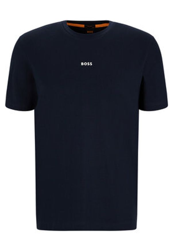 BOSS - Boss T-Shirt 50473278 Granatowy Relaxed Fit. Kolor: niebieski. Materiał: bawełna