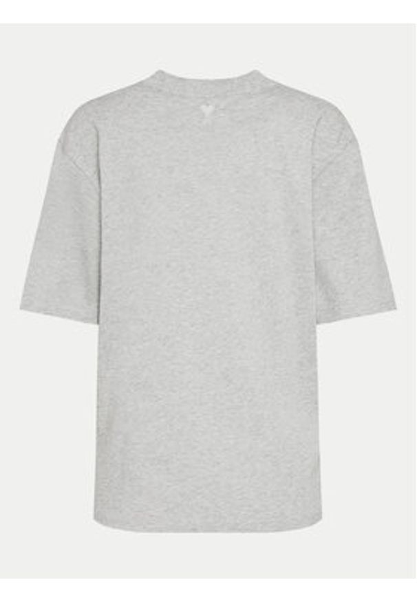 AMI PARIS - AMI Paris T-Shirt UTS024.726 0951 Szary Regular Fit. Kolor: szary. Materiał: bawełna