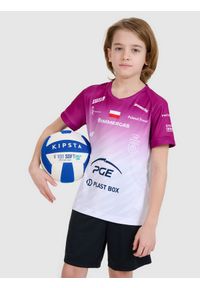 4f - 4F Koszulka meczowa replika domowa Liga Mistrzów CEV z sezonu 2024/2025 dziecięca 4F x Projekt Warszawa - multikolor 98/104. Okazja: do domu. Typ kołnierza: dekolt w serek. Kolor: wielokolorowy. Materiał: dzianina, włókno, materiał, syntetyk. Wzór: gładki, nadruk, ze splotem. Sezon: lato. Styl: klasyczny, sportowy