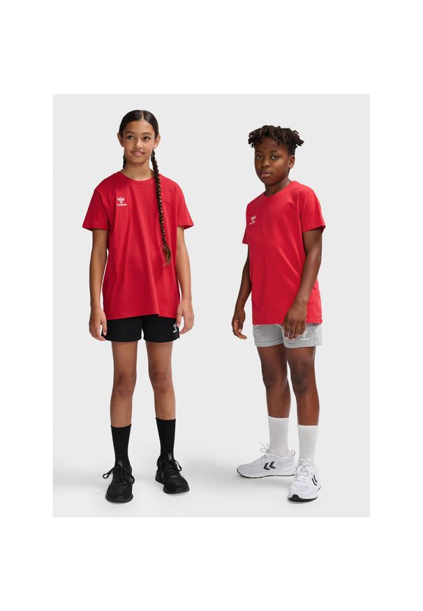 Koszulka dla dzieci Hummel Go 2.0. Kolor: czerwony, różowy, wielokolorowy. Materiał: dzianina. Sport: piłka nożna