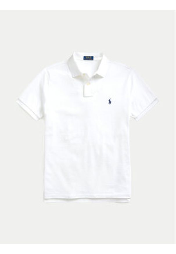 Polo Ralph Lauren Polo Core Replen 710666998 Biały Custom Slim Fit. Typ kołnierza: polo. Kolor: biały. Materiał: bawełna