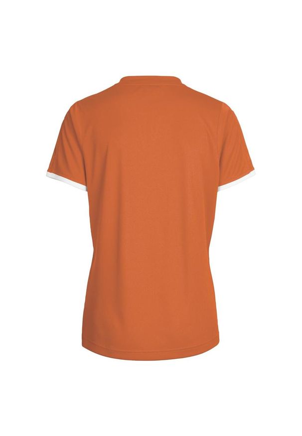 Koszulka sportowa z krótkim rękawem damska Hummel Core Womens SS Jersey. Kolor: pomarańczowy. Materiał: jersey. Długość rękawa: krótki rękaw. Długość: krótkie. Sport: piłka nożna