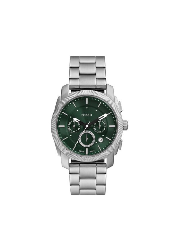 Fossil Zegarek Machine Chronograph FS6079 Zielony. Kolor: zielony