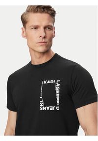 Karl Lagerfeld Jeans T-Shirt B2M17046 Czarny Slim Fit. Kolor: czarny. Materiał: bawełna #5