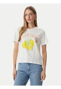 Morgan T-Shirt 261-DLEMON Biały Regular Fit. Kolor: biały. Materiał: bawełna #1