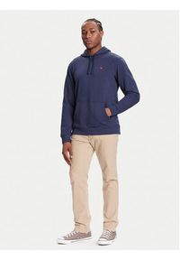 Wrangler Bluza Sign Off 112350542 Granatowy Regular Fit. Kolor: niebieski. Materiał: bawełna
