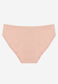 Born2be - Różowe Gładkie Majtki Figi z Bawełny Venessila. Kolor: różowy. Materiał: bawełna. Wzór: gładki #2