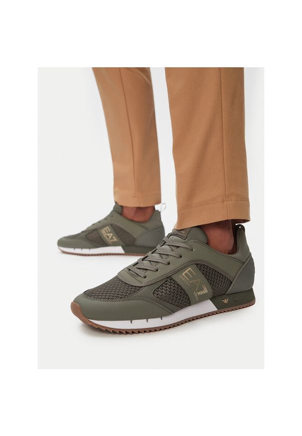 Sneakersy EA7 Emporio Armani. Kolor: zielony