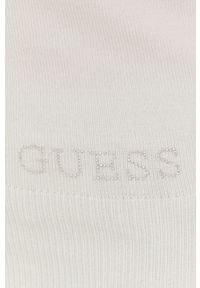 Guess sweter damski kolor beżowy lekki z golfem. Typ kołnierza: golf. Kolor: beżowy. Materiał: materiał, dzianina, wiskoza #5