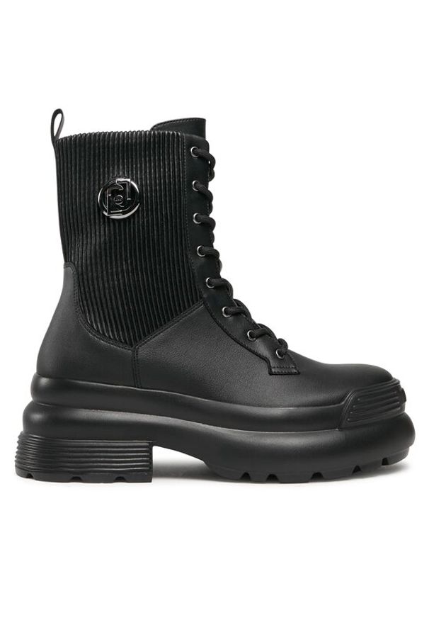 Liu Jo Trzewiki Amy 18 SF3103 EX203 Czarny. Kolor: czarny. Materiał: skóra