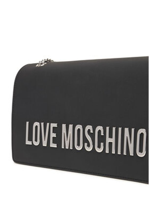 Love Moschino - LOVE MOSCHINO Torebka JC4192PP0NKD000B Czarny. Kolor: czarny. Materiał: skórzane